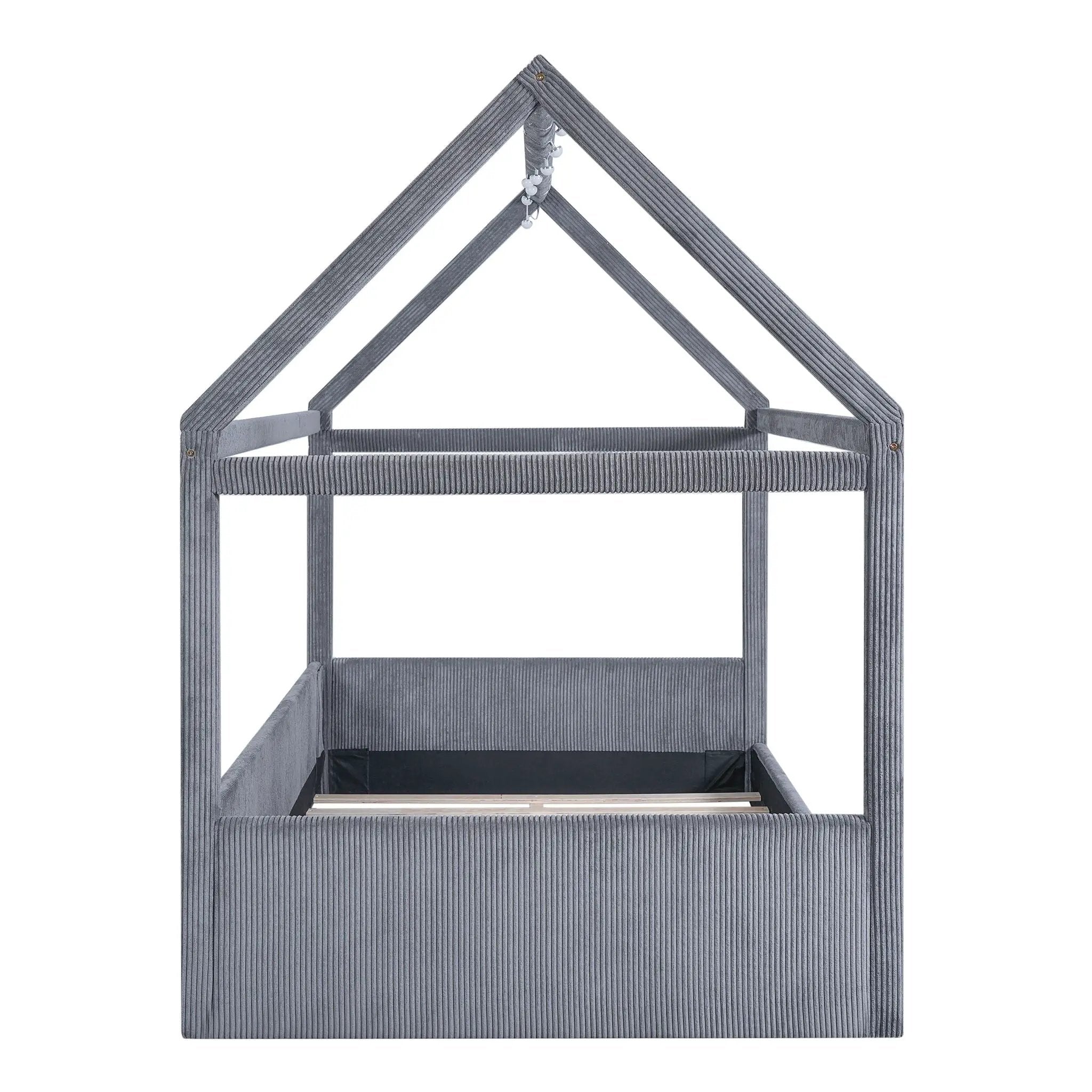 Upholstered House Style Daybed With LED Light Strips by HouseOfZazla