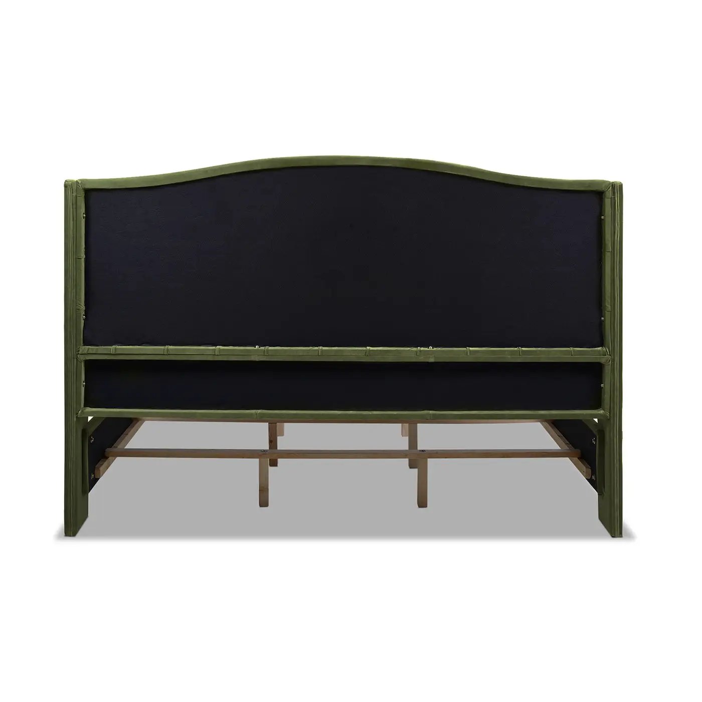 Marcella - Upholstered Shelter Headboard Bed Set by HouseOfZazla