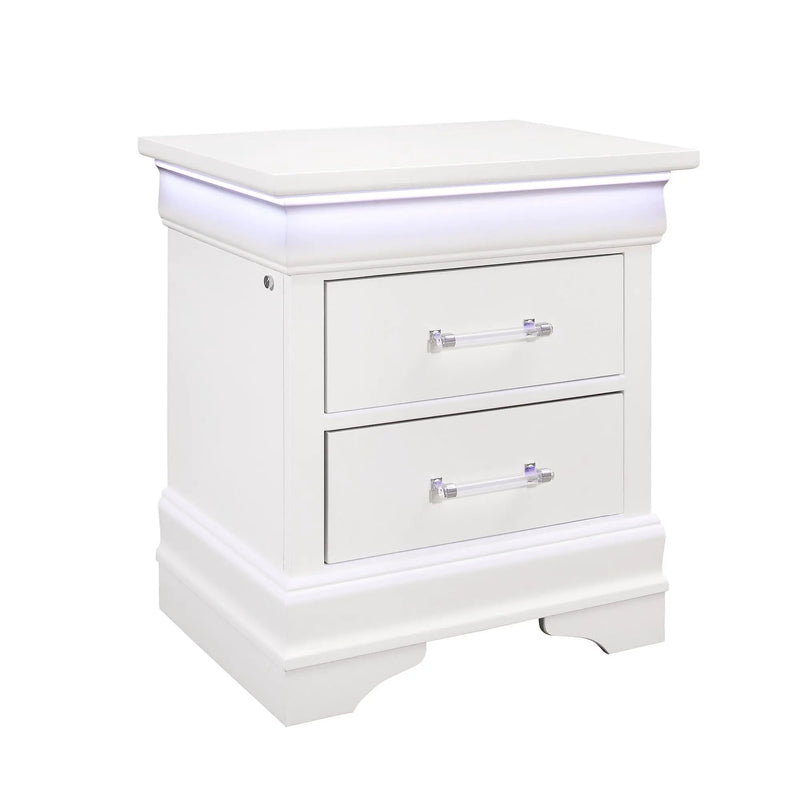 Charlston - Nightstand With LED by Unique Piece Furniture