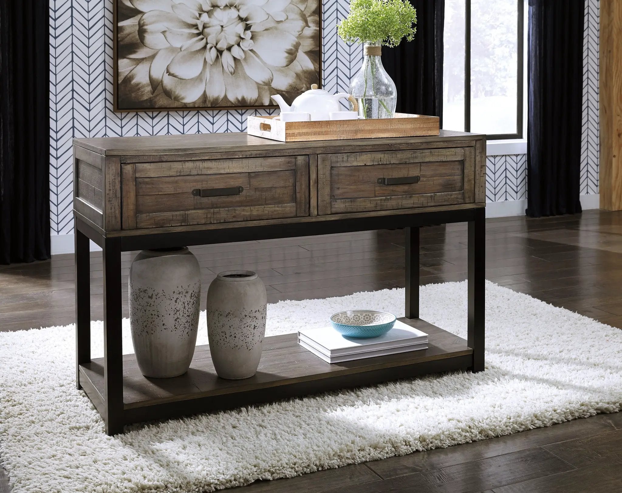 Johurst - Sofa Table - Grayish Brown by Unique Piece Furniture
