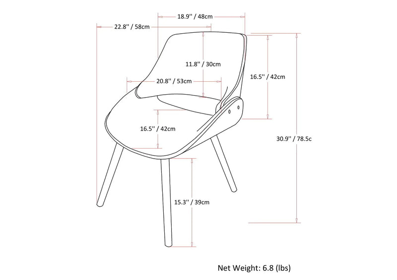 Malden - Upholstered Bentwood Dining Chair by Unique Piece Furniture