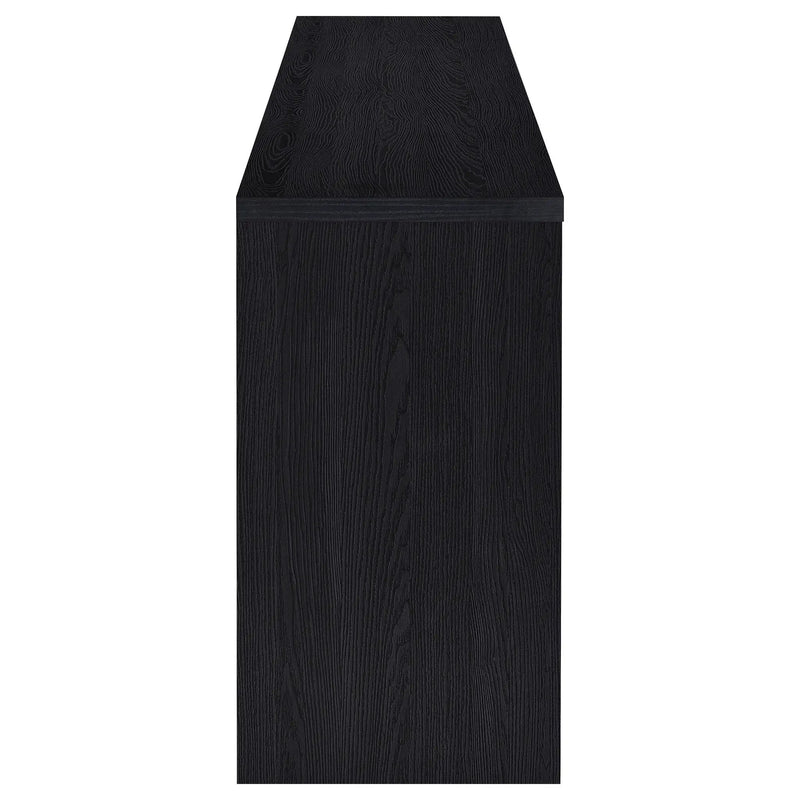 Denison 79-inch 4-door TV Stand Media Console Black by Unique Piece Furniture