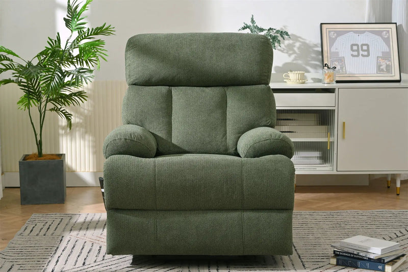 Oversized Power Lift Recliner Chai With Remote Control, Side Pocket, Spacious Seat by HouseOfZazla