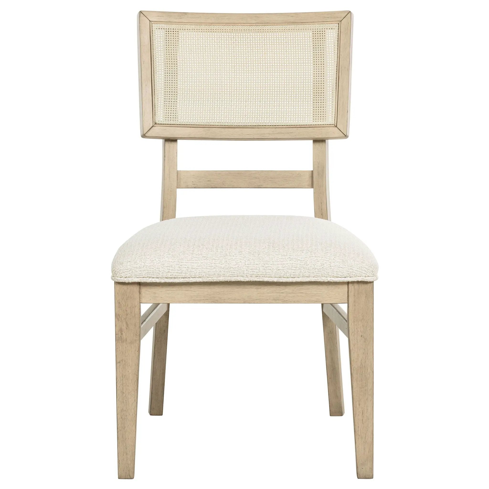 Kailani Rattan Cane Dining Side Chair Beige Oak (Set of 2) by Unique Piece Furniture