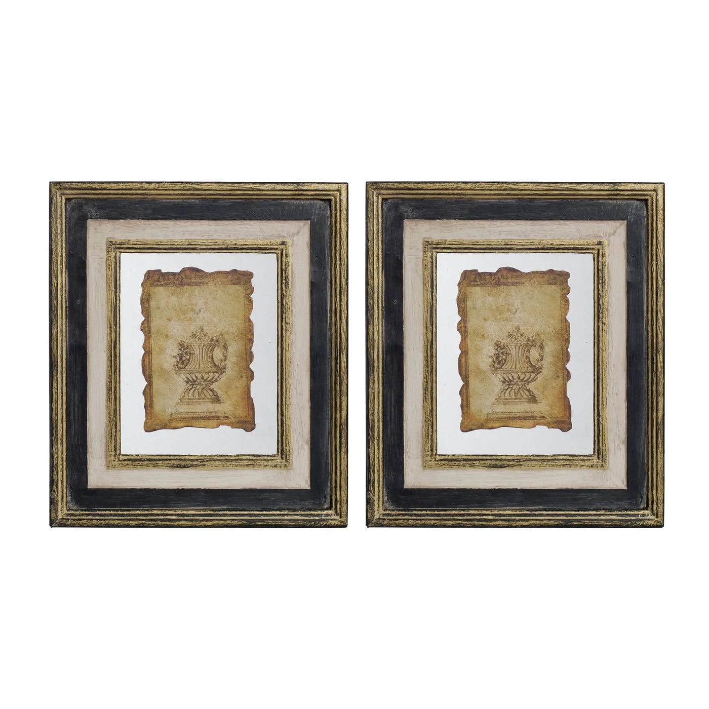 Lucian - Stylish Framed Antiqued Sculpture Print by HouseOfZazla