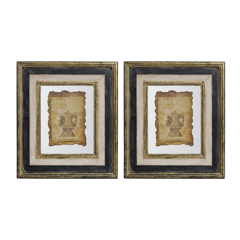 Lucian - Stylish Framed Antiqued Sculpture Print by HouseOfZazla