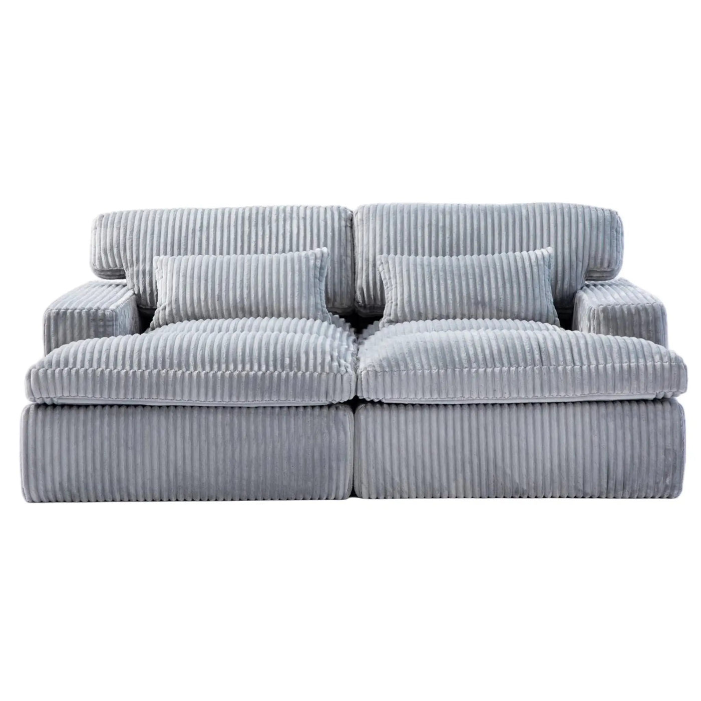 Double Chaise Lounge Chair, Oversized Upholstered Sleeper Cloud Couch by HouseOfZazla