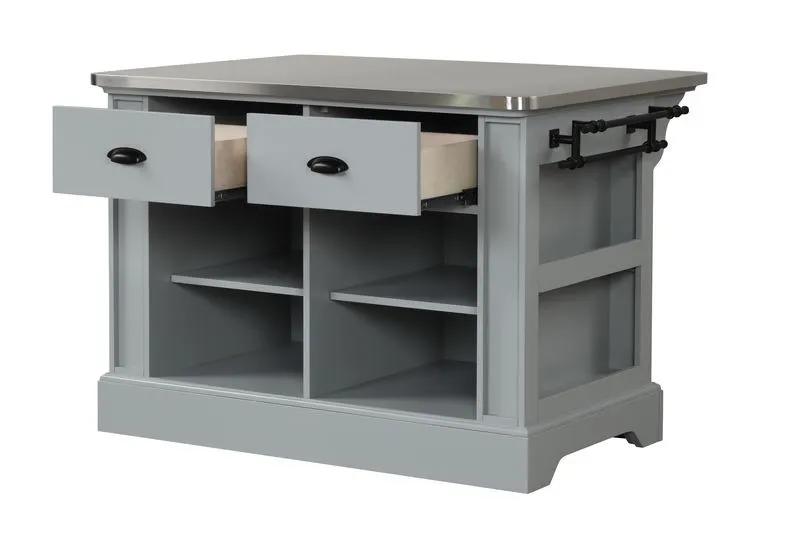 Urrur - Kitchen Island - Gray by Unique Piece Furniture