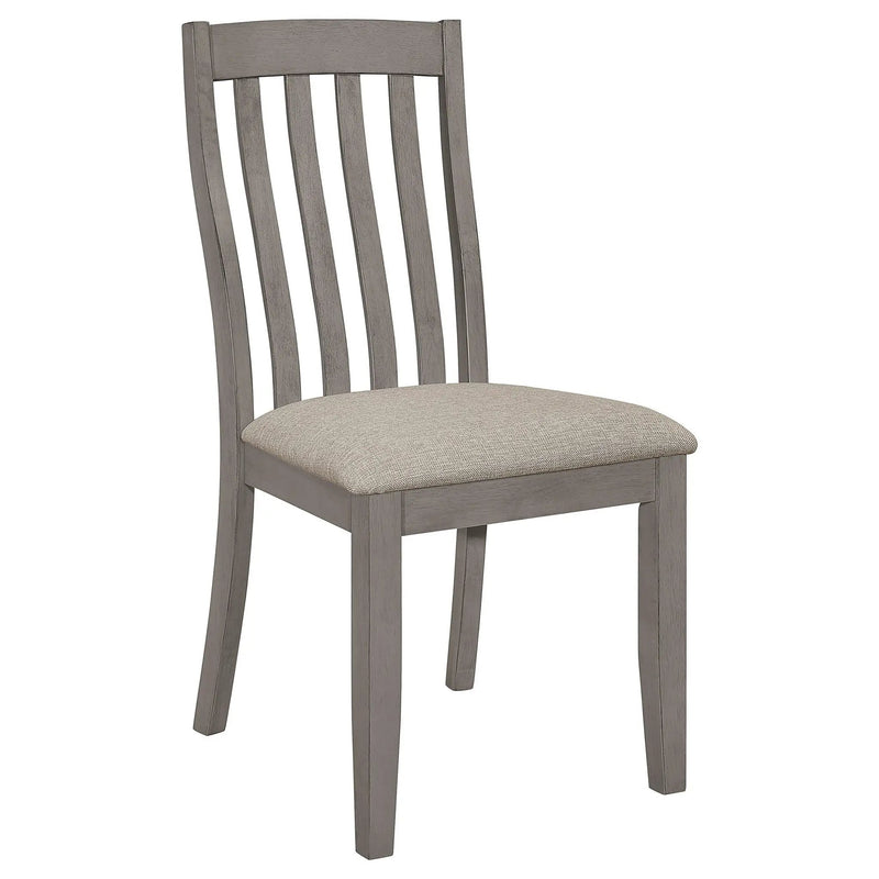Padded Side Chair (Set of 2) - Gray by HouseOfZazla
