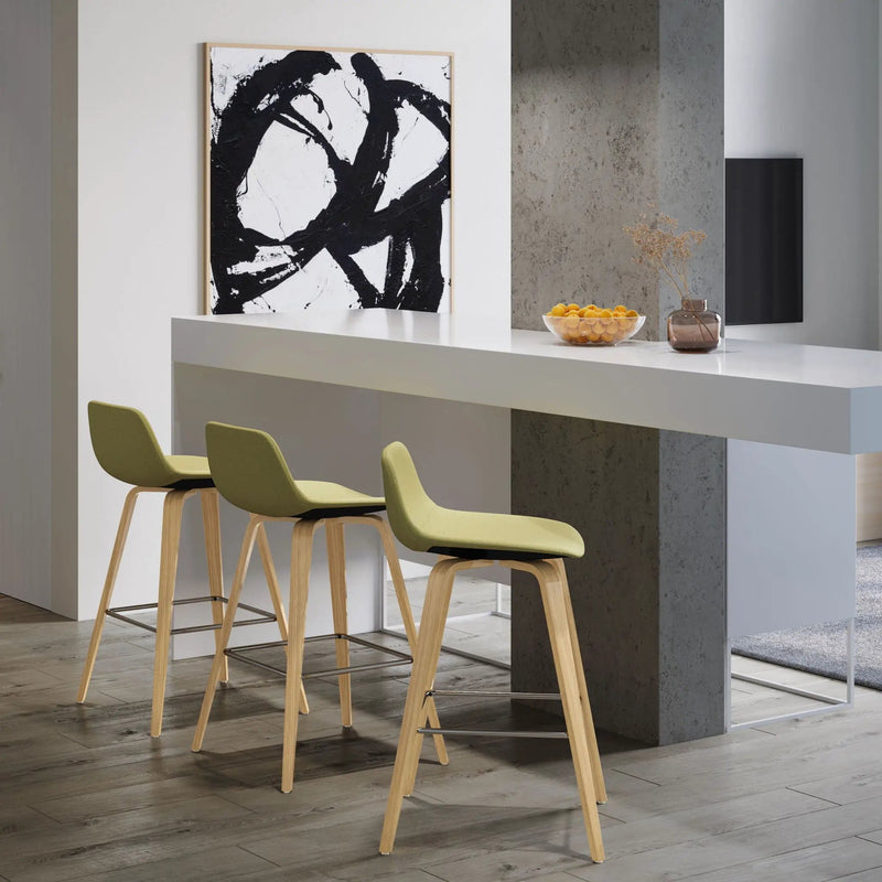 Randolph Bentwood - Upholstered Counter / Bar Height Stool (Set of 2) by HouseOfZazla