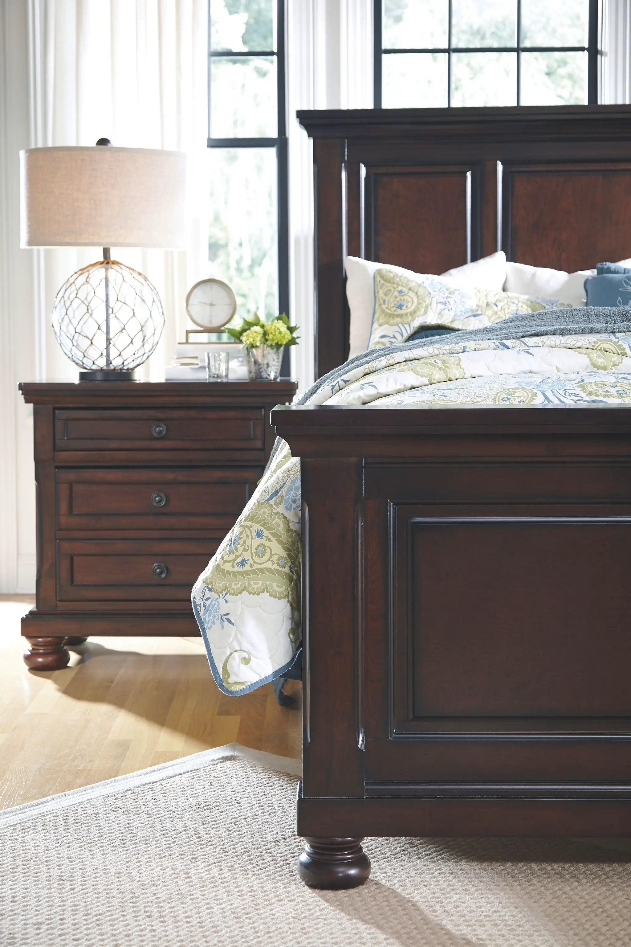 Porter - Two Drawer Night Stand - Dark Brown by Unique Piece Furniture