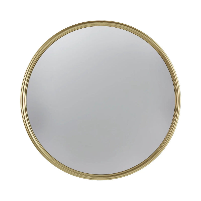 Round Mirror, Circle Mirror With Iron Frame For Living Room Bedroom Vanity Entryway Hallway by Unique Piece Furniture