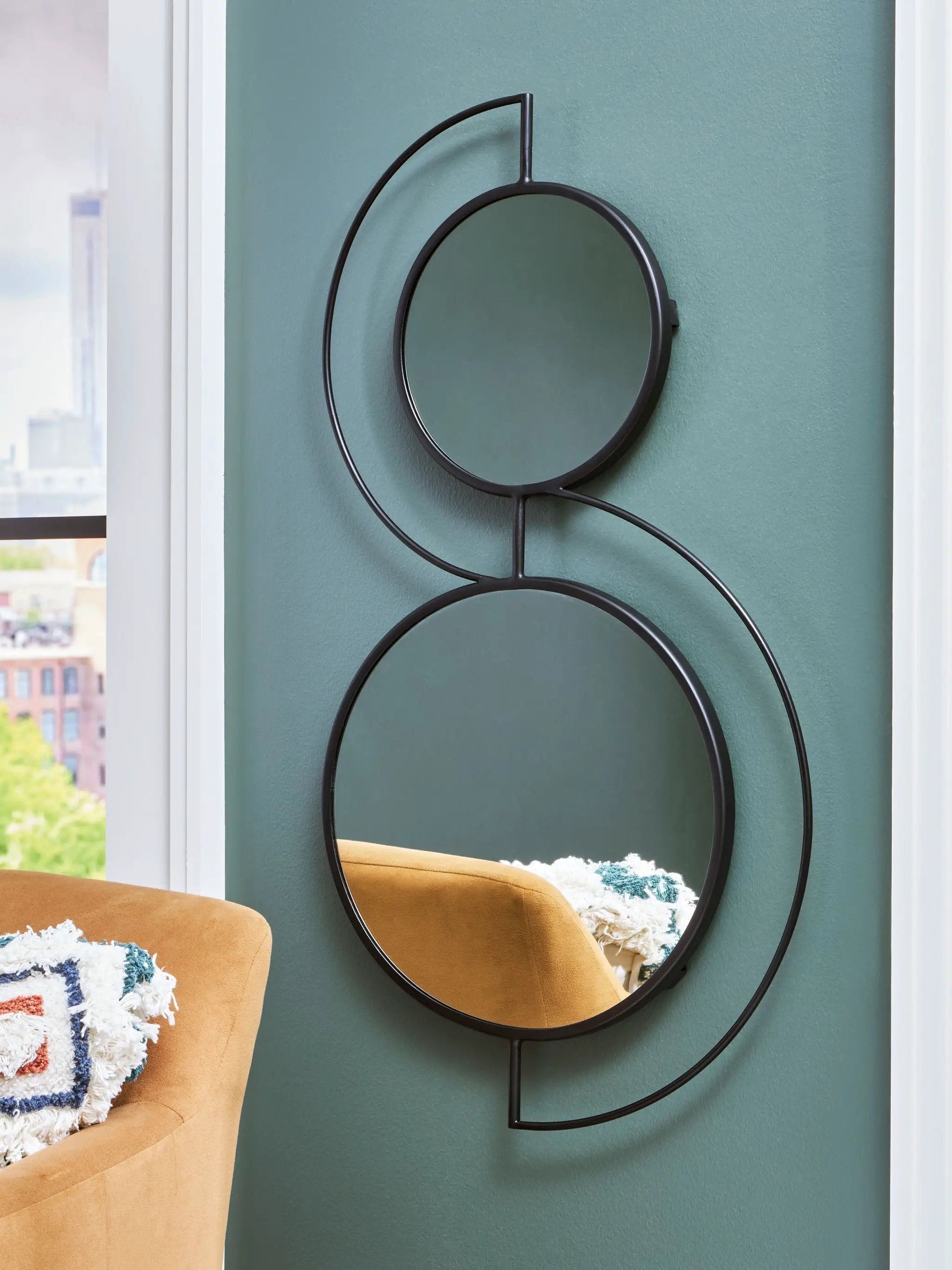 Shayham - Accent Mirror - Black by Unique Piece Furniture
