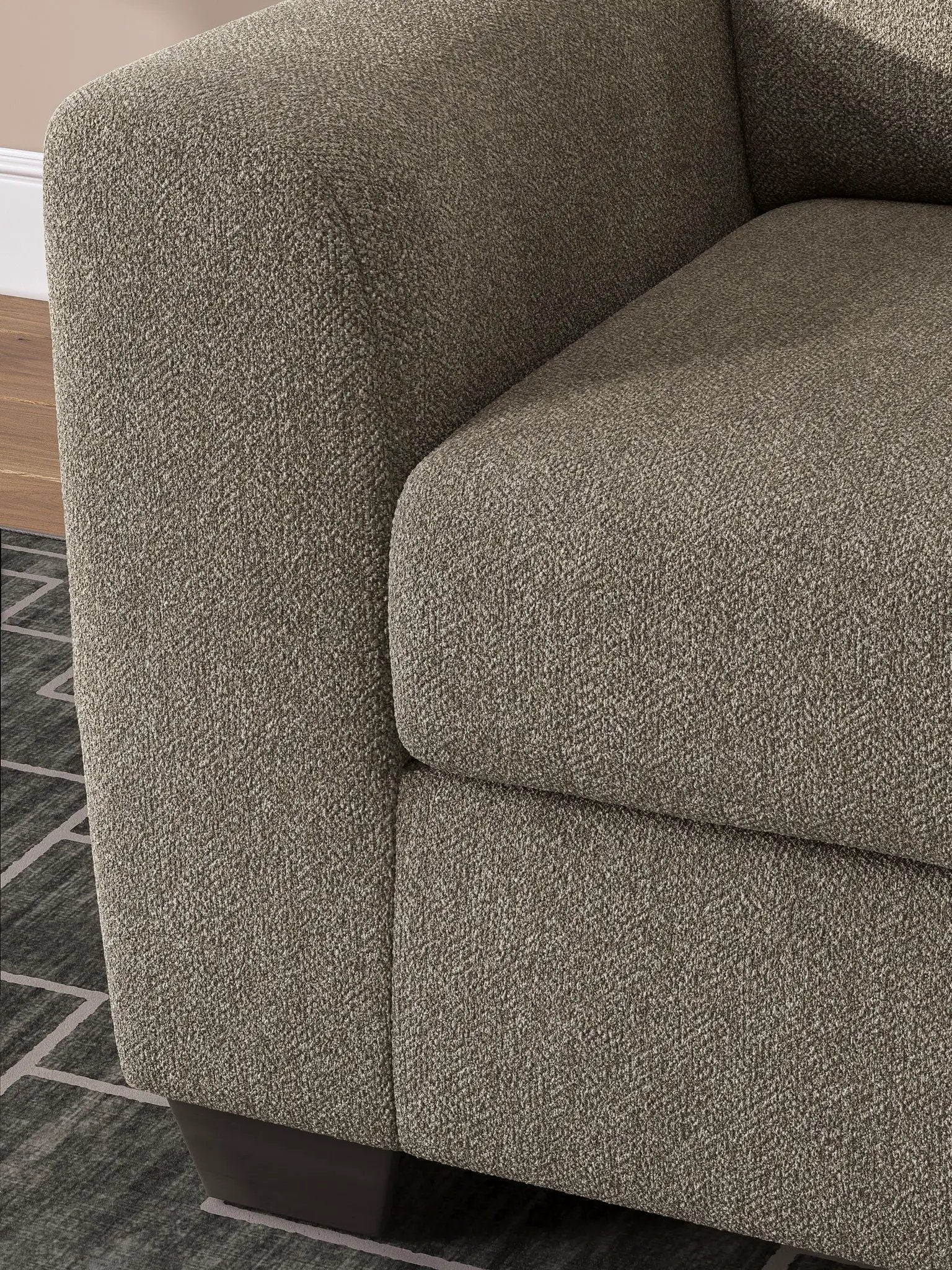 Triston-Peaks - Chair And A Half - Suede by Unique Piece Furniture