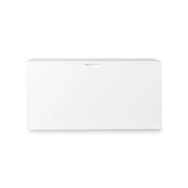 Toy Storage Organizer With Rolling Drawer, Chest With Wheels, Large Pull Out Bin For Nursery - White