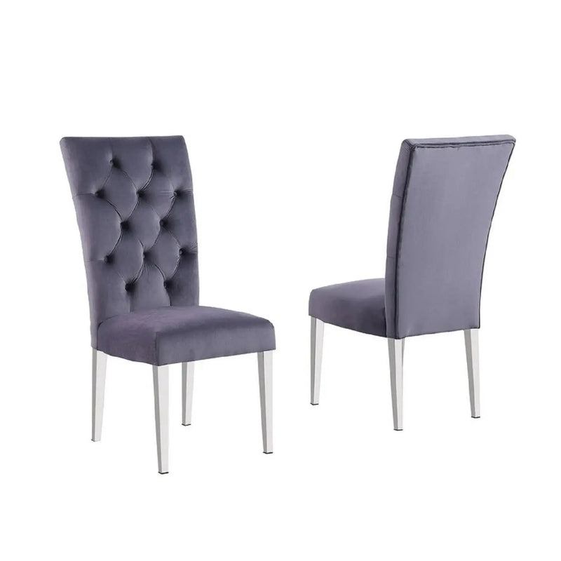 Modern Upholstered Tufted Dining Chair (Set of 2) by Unique Piece Furniture