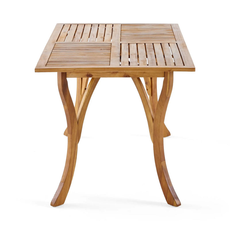 7 Piece Outdoor Acacia Wood Dining Set by HouseOfZazla
