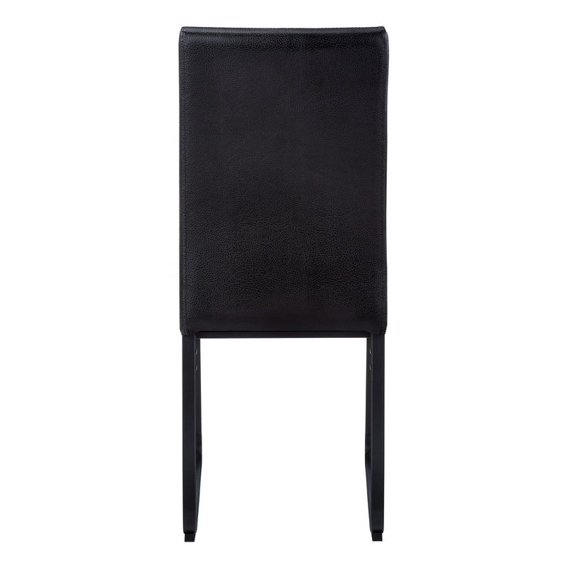 Dining Chair Side Upholstered Set of 2 - Black, photo 3 of 4