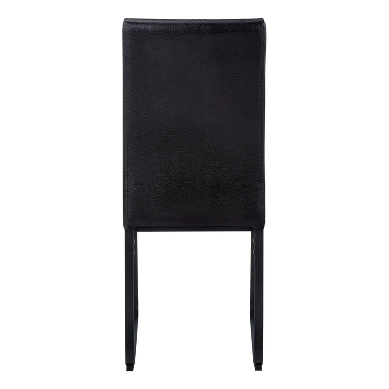 Dining Chair Side Upholstered, For Dining Room (Set of 2) - Black by Unique Piece Furniture