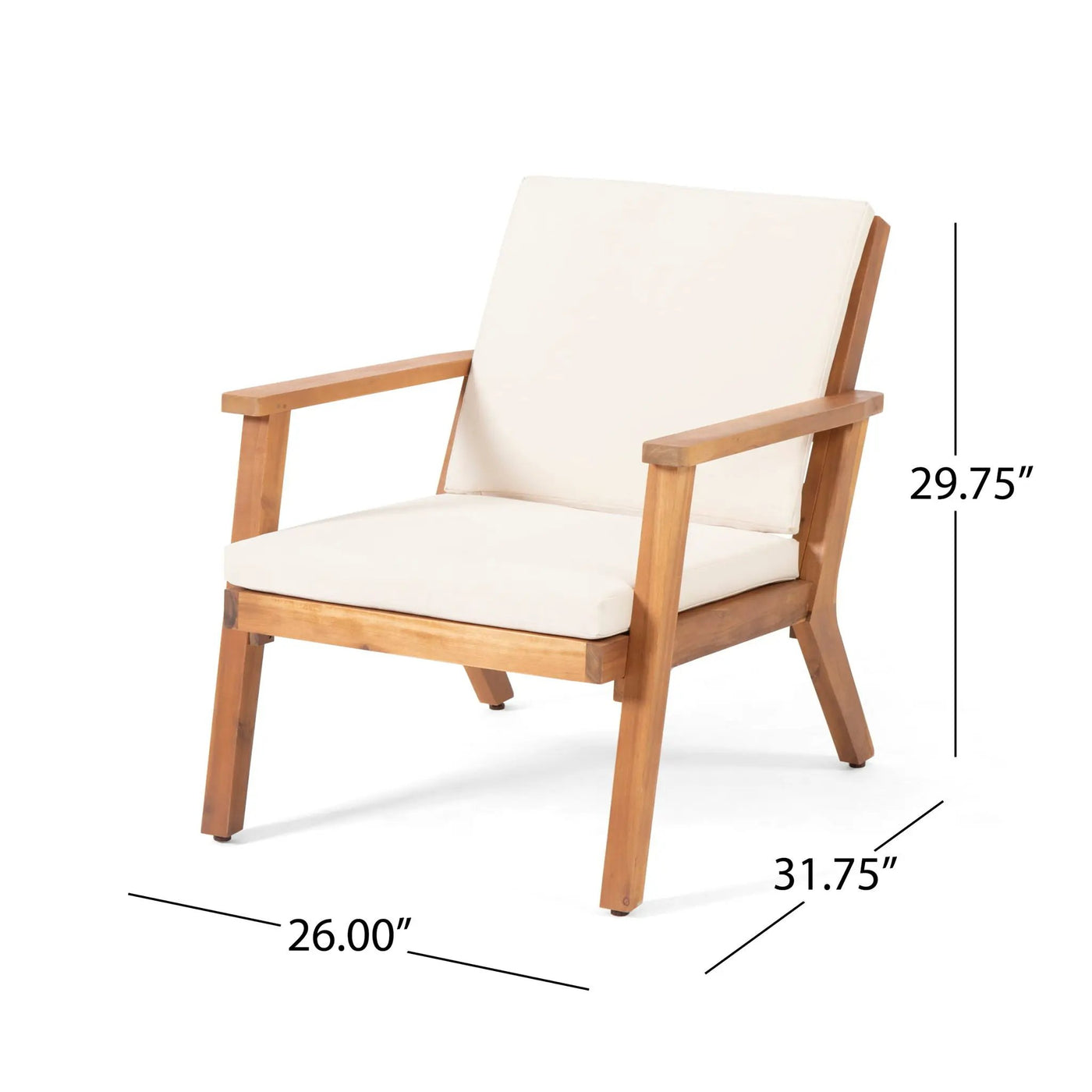 Outdoor Club Chair With Cushion by HouseOfZazla