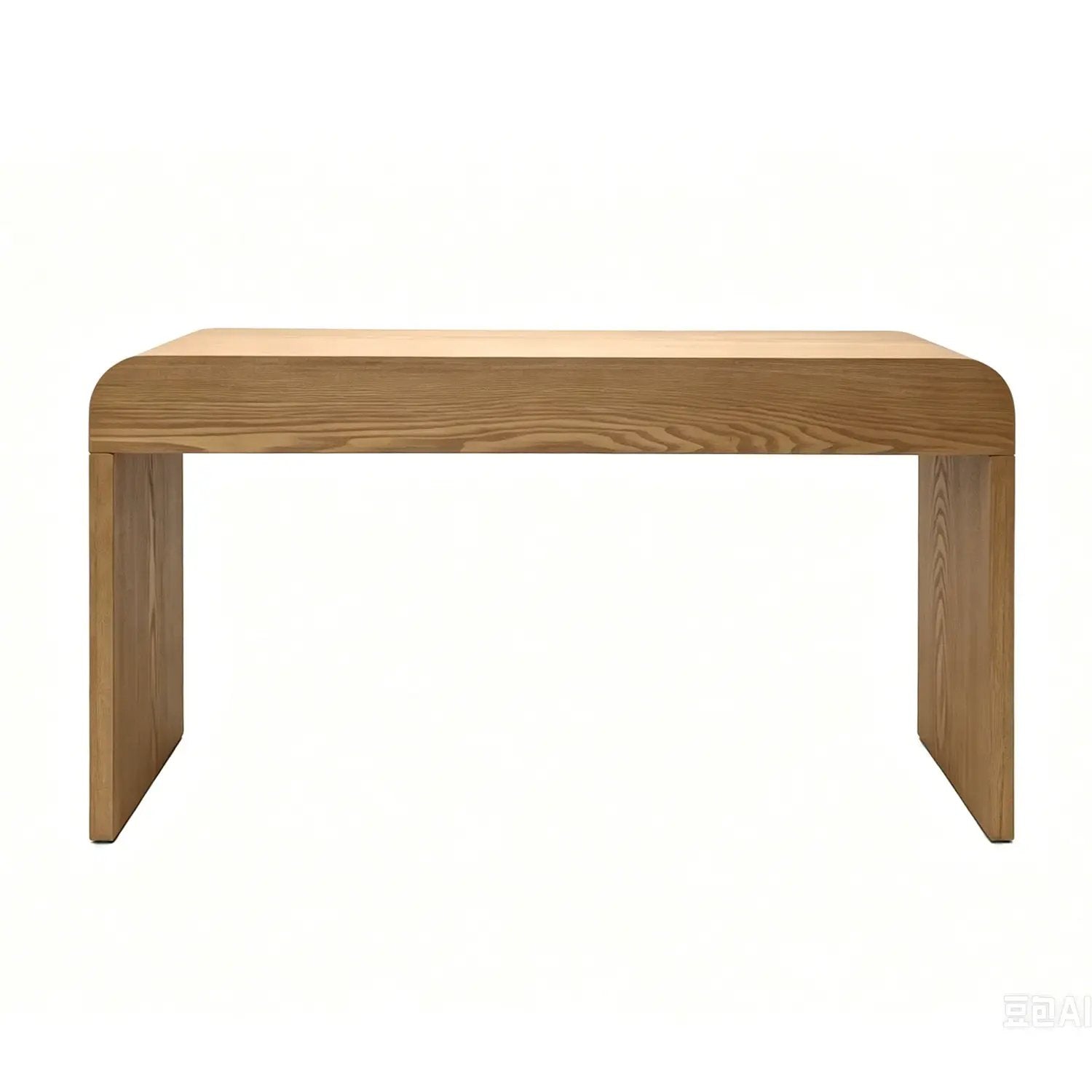 Walnut Curved Design 3-Drawer Long Console Table by HouseOfZazla