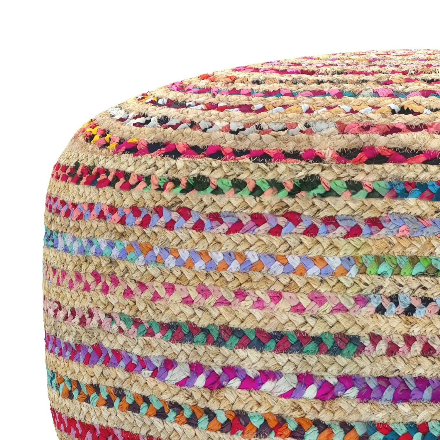 Margo - Large Round Pouf - Multicolor by HouseOfZazla