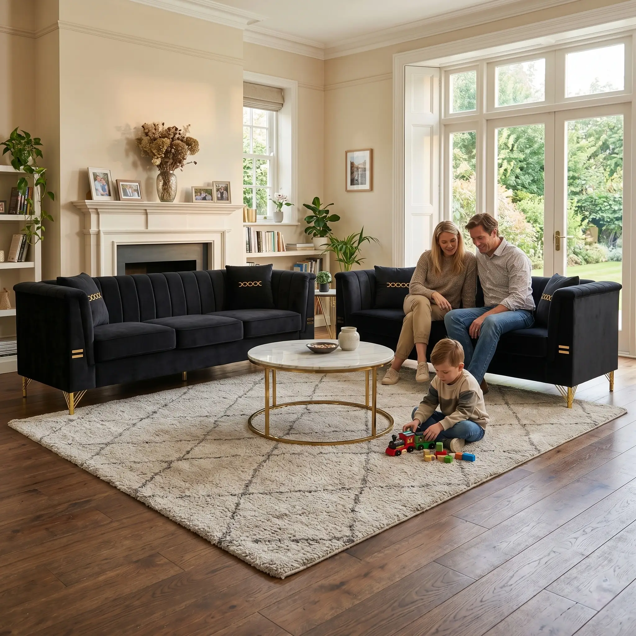 FX-P82-2PC Sofa Set by HouseOfZazla