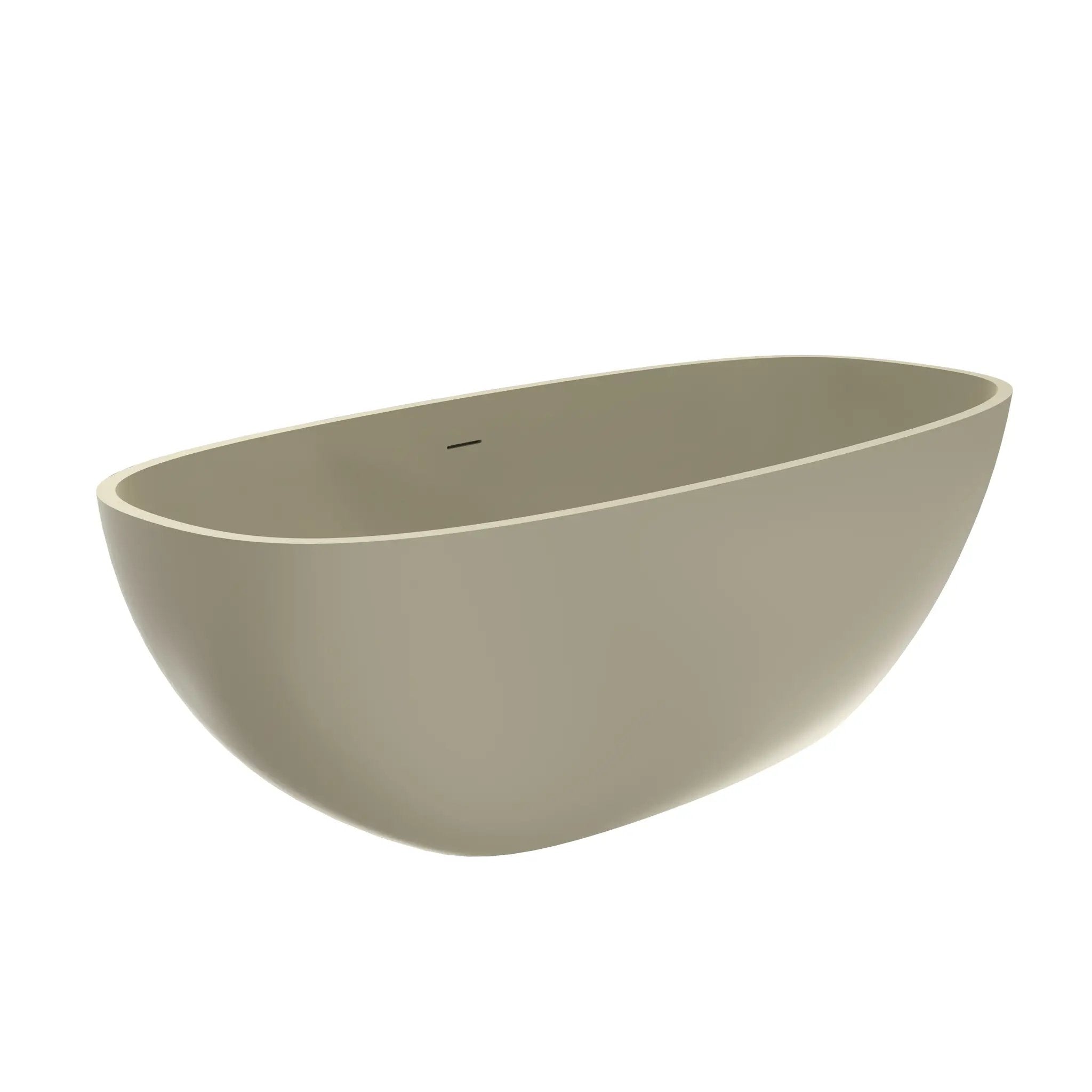 66.9 Inch Freestanding Solid Surface Soaking Bathtub by HouseOfZazla