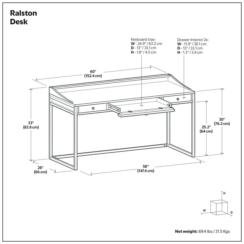 Ralston - Handcrafted Desk by HouseOfZazla
