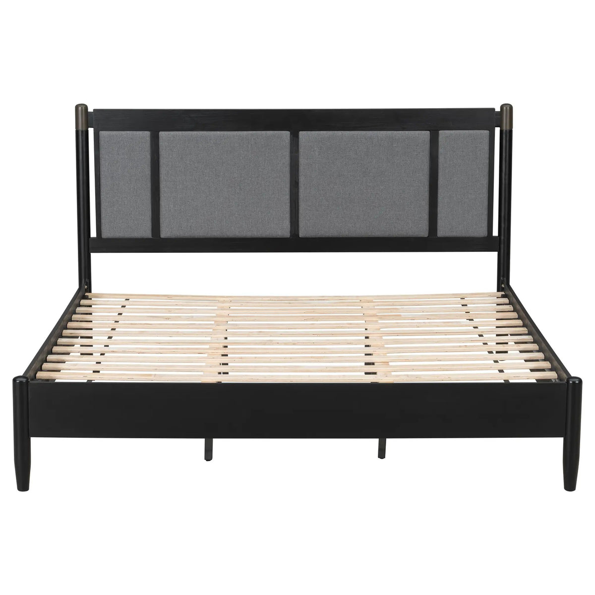 Solid Wood King Bed, Heavy Duty Support Without a Box Spring by HouseOfZazla