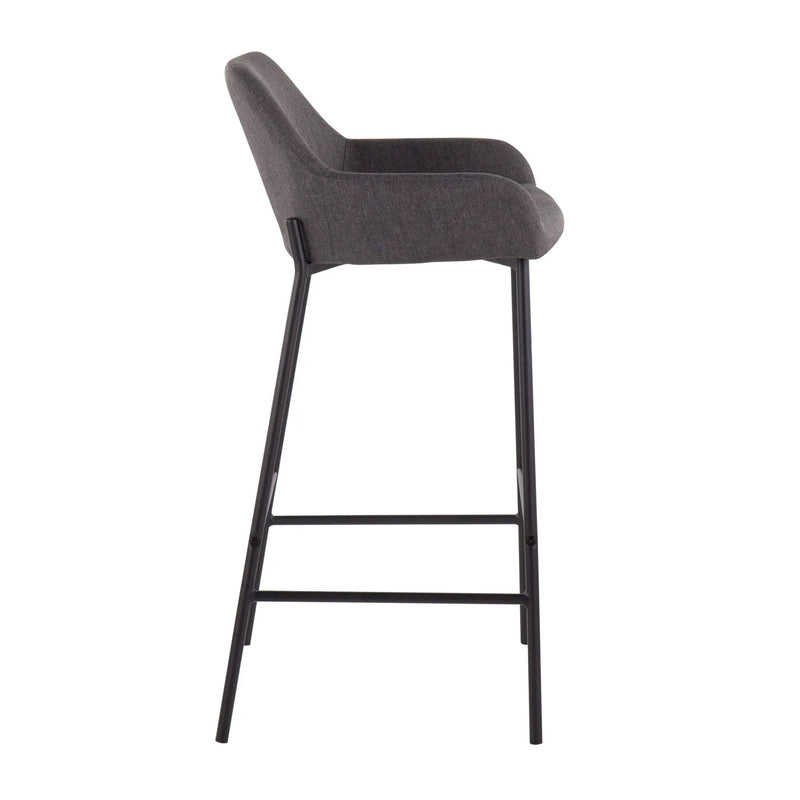 Daniella - Industrial Fixed Height Bar Stool (Set of 2) by HouseOfZazla