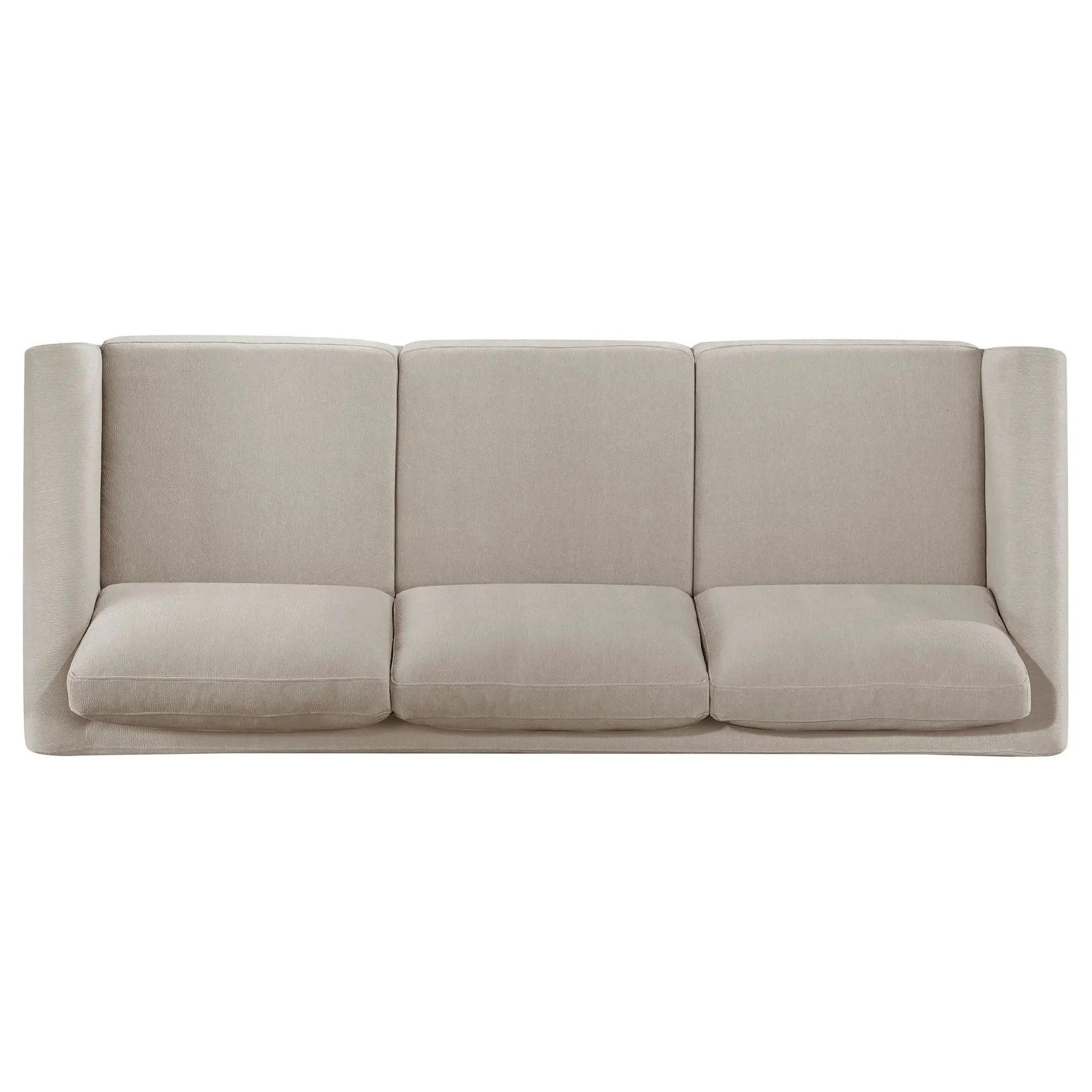 Islington 3-piece Upholstered Panel Arm Sofa Set Taupe by Unique Piece Furniture