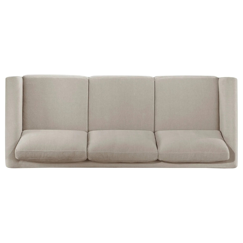 Islington 3-piece Upholstered Panel Arm Sofa Set Taupe by Unique Piece Furniture