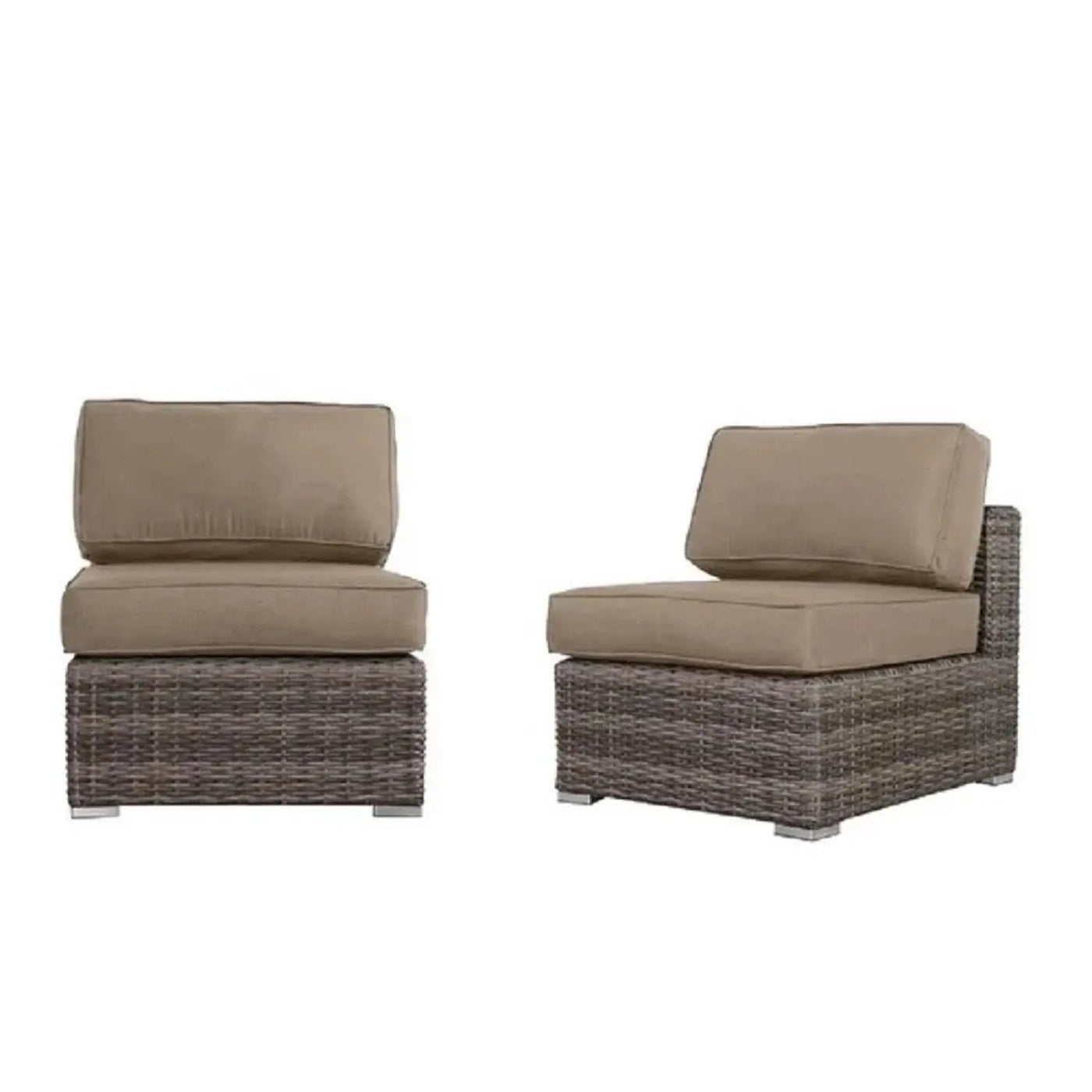 Wicker Outdoor Lounge Set With Cushions And Fire Pit by HouseOfZazla