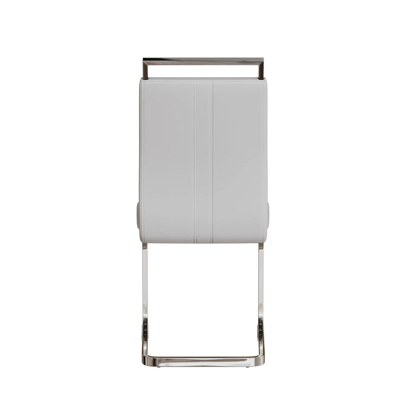 Modern Dining Chairs With Padded Seat, High Back