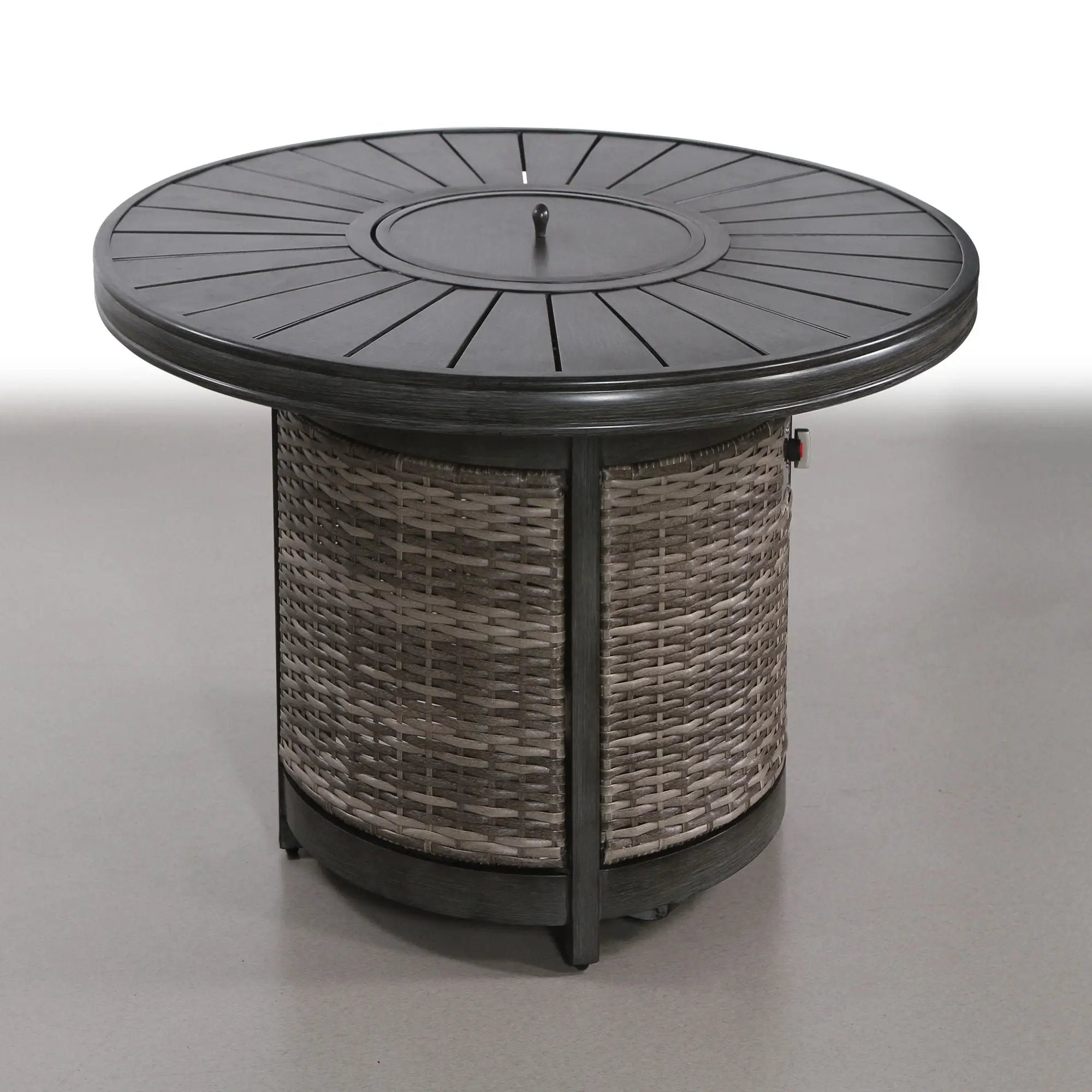 Propane Outdoor Fire Pit Table - Gray by HouseOfZazla