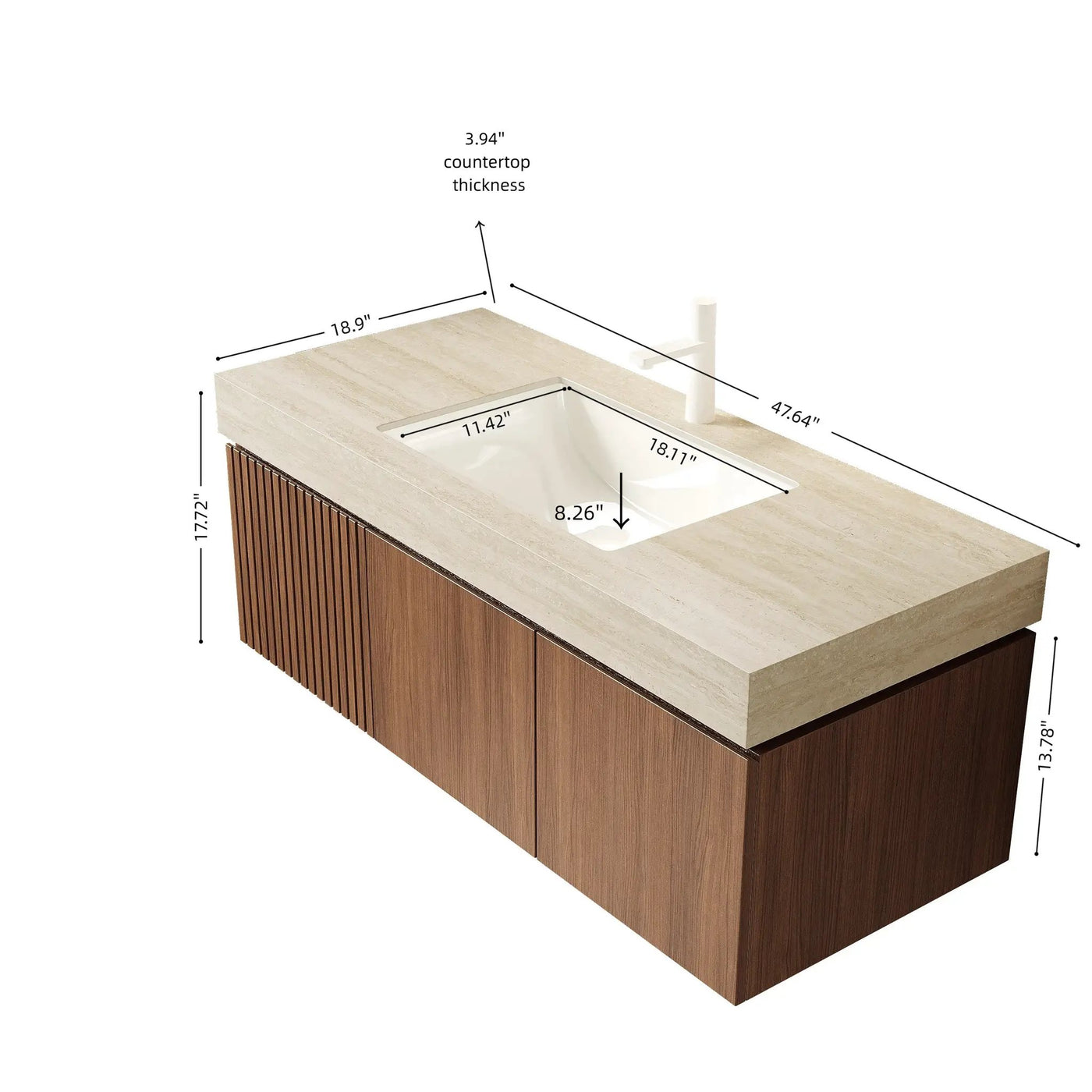 MURI 48" Bathroom Vanity & Sink by HouseOfZazla