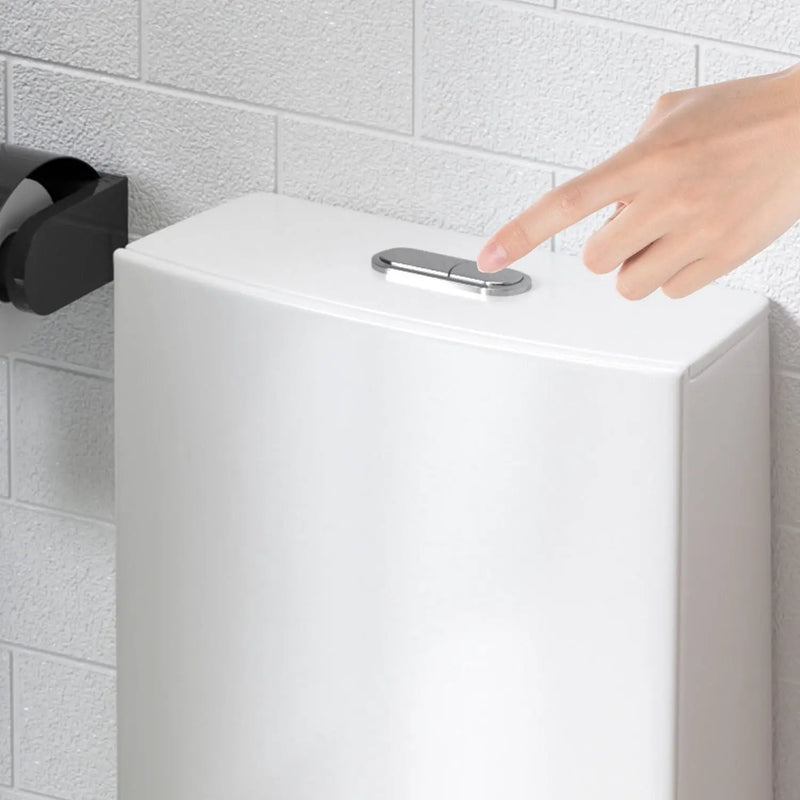 Glossy Tornado Flush 1 Piece Toilet With Dual Flush, Soft Close Seat - Gloss White by HouseOfZazla