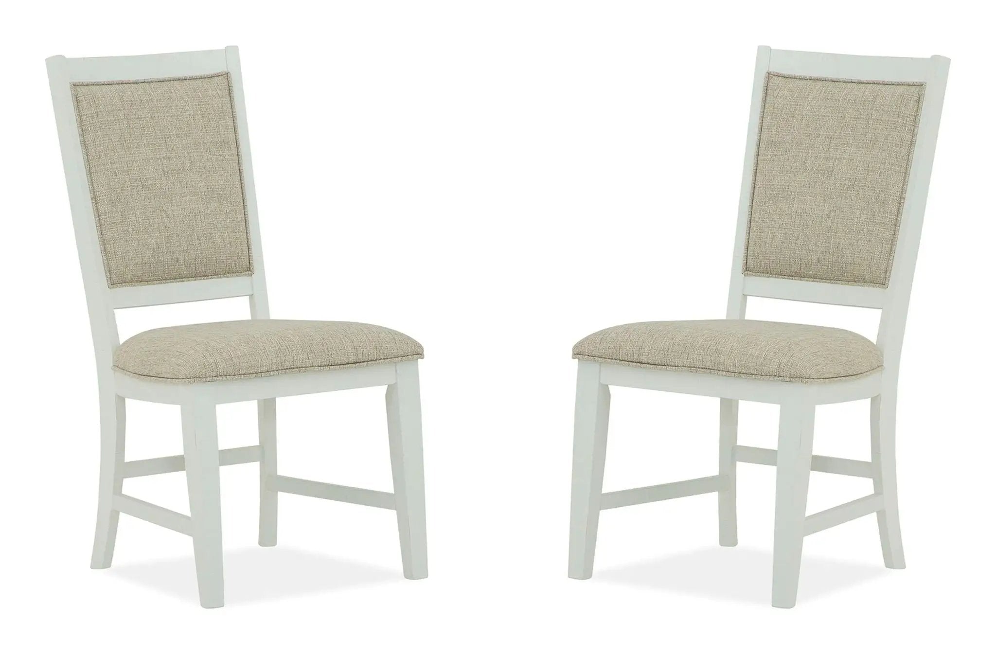 Heron Cove - Step Up Side Chair With Upholstered Seat & Back (Set of 2) - Chalk White by Unique Piece Furniture