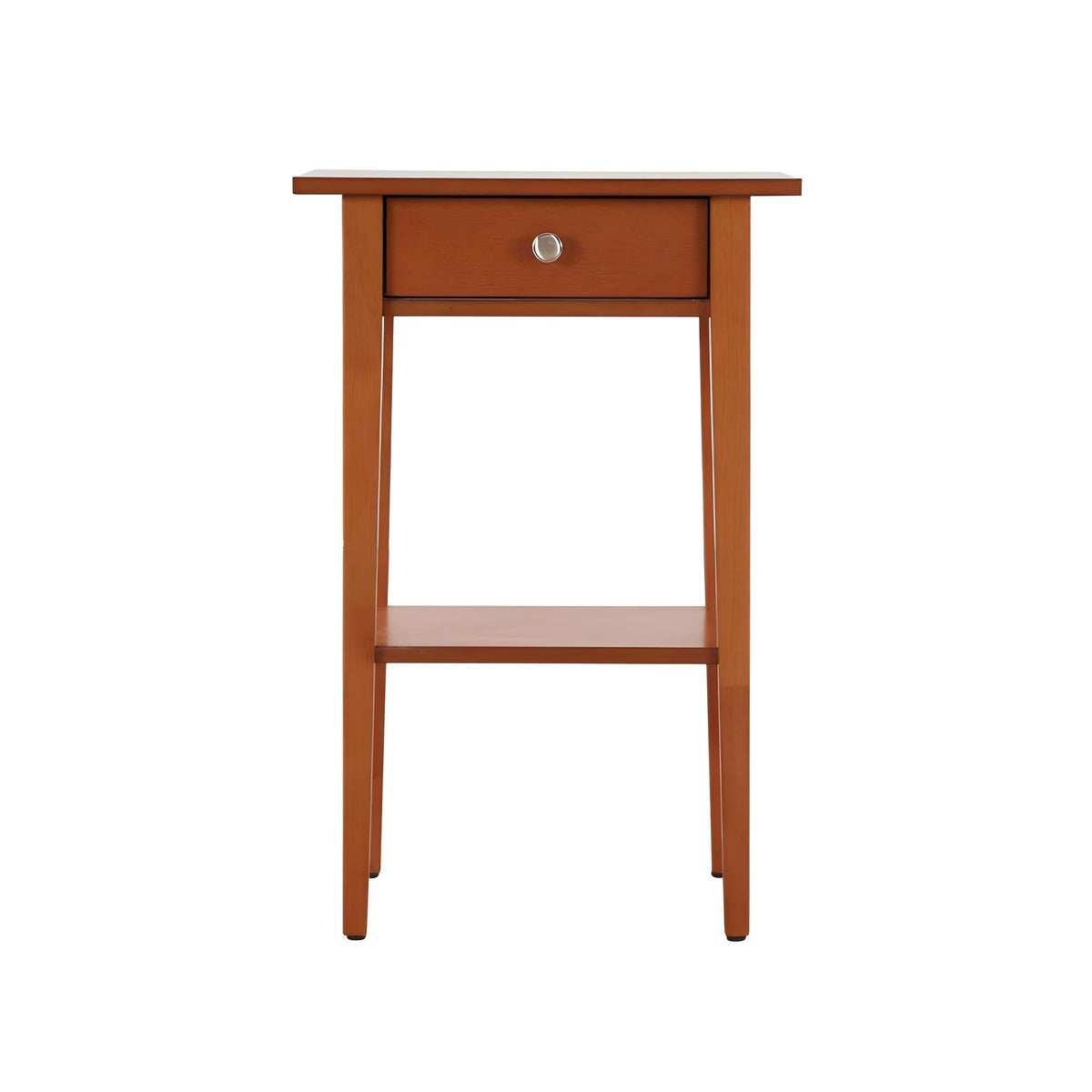 Wood Nightstand with Drawer and Shelf - Multiple Colors, photo 3 of 34