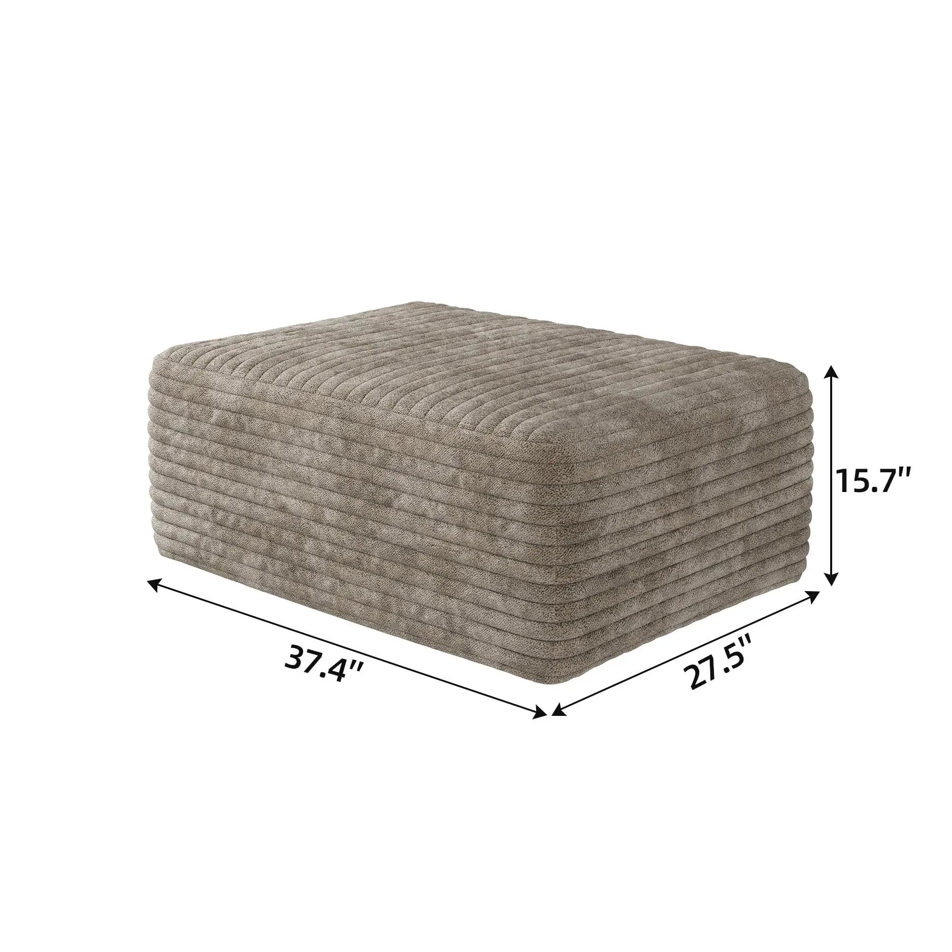 37.40" Sofa Ottoman - No Assembly Required by HouseOfZazla
