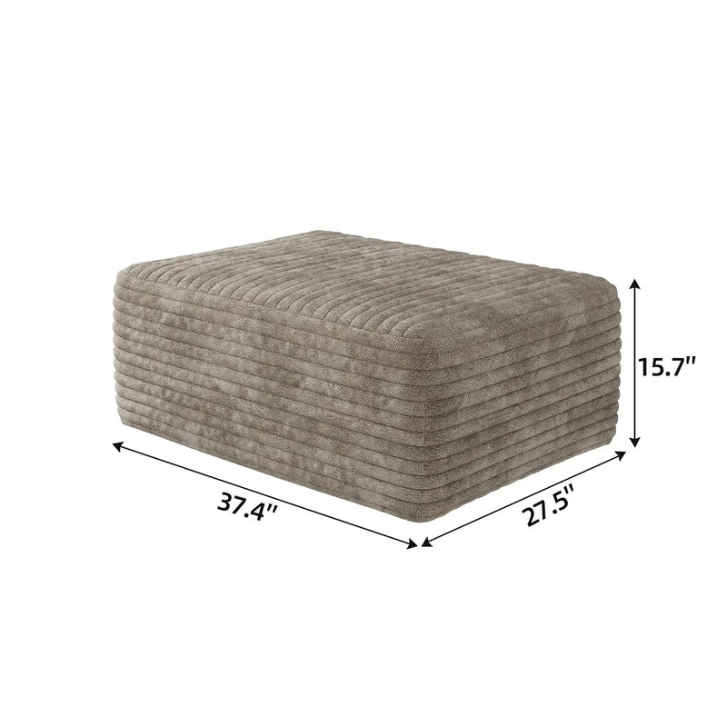 37.40" Sofa Ottoman - No Assembly Required by HouseOfZazla