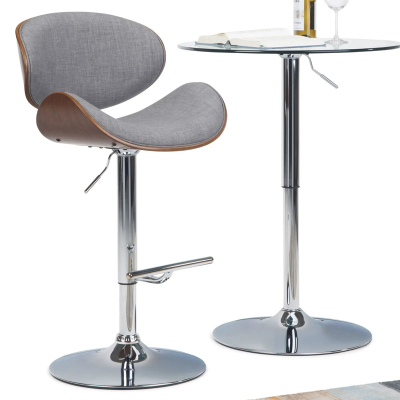 Marana - Multifunctional Handcrafted Bentwood Adjustable Swivel Bar Stool by Unique Piece Furniture