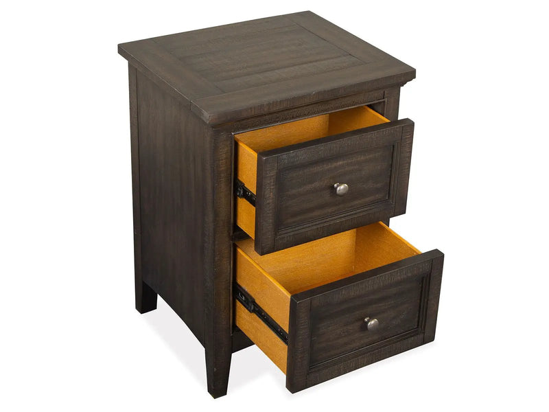 Westley Falls - Small Drawer Nightstand - Graphite by Unique Piece Furniture