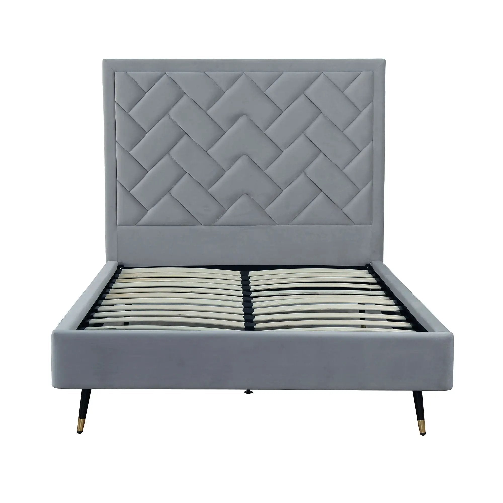 Crosby - Bed With Upholstered Headboard And Slats