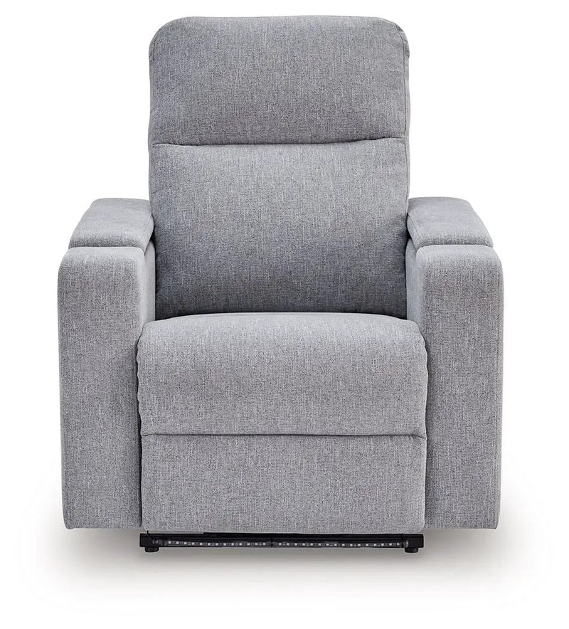 Pineland - Glider Power Recliner With Audio System - Pewter by Unique Piece Furniture