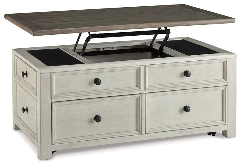 Bolanburg - Lift Top Cocktail Table - White / Brown / Beige by Unique Piece Furniture