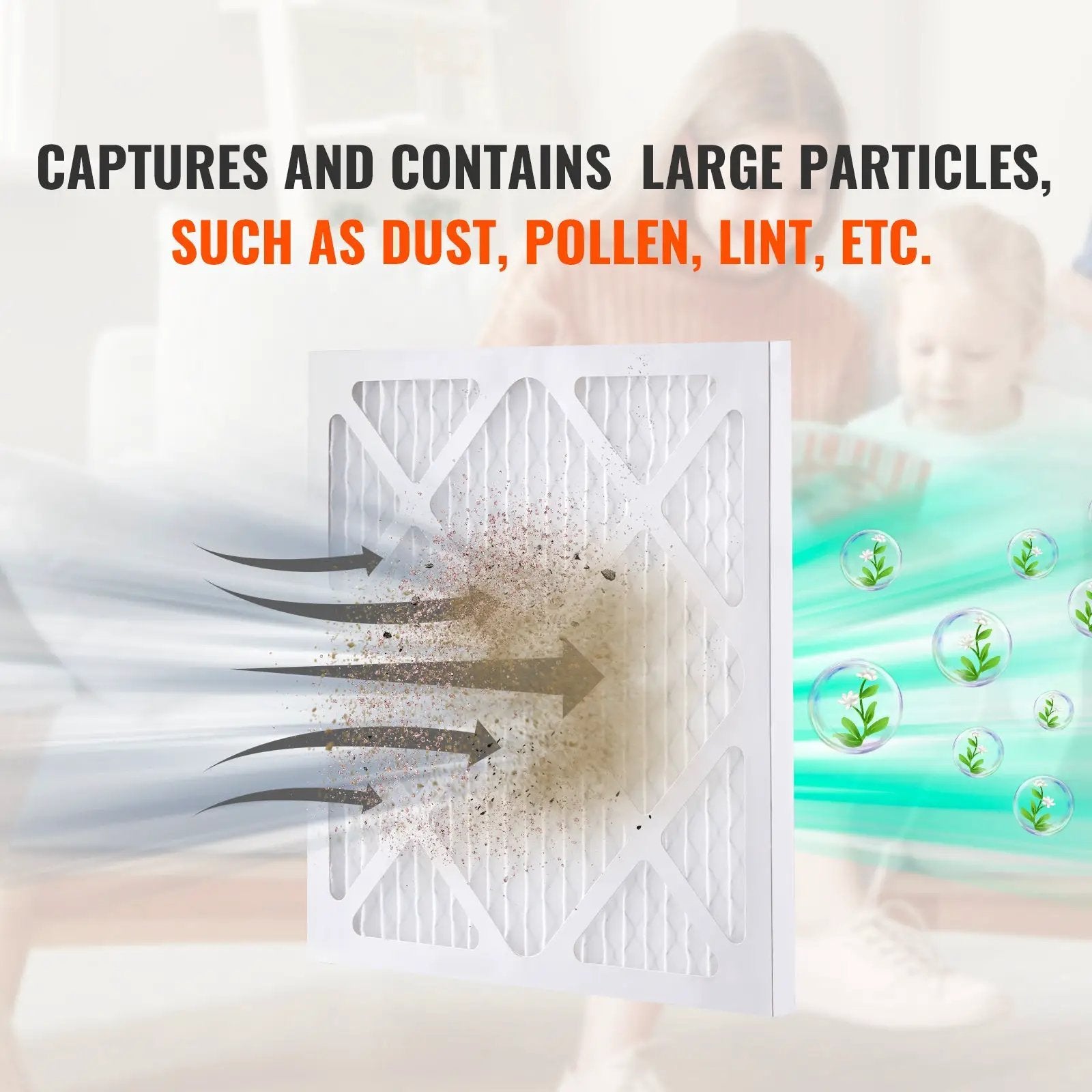 Protective Pre Filters, 5 Pack, 15.75'' x 15.75'' Air Filter Replacement by HouseOfZazla
