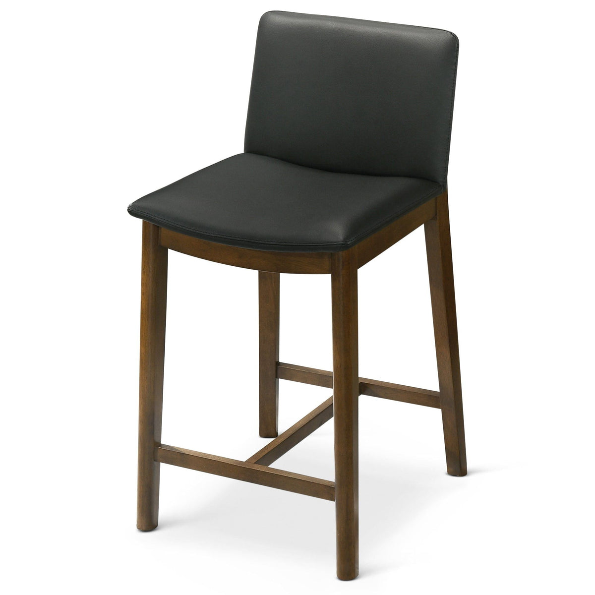 Mid-Century Counter Chair with Full-Back Comfort - Black or Yellow, photo 5 of 12