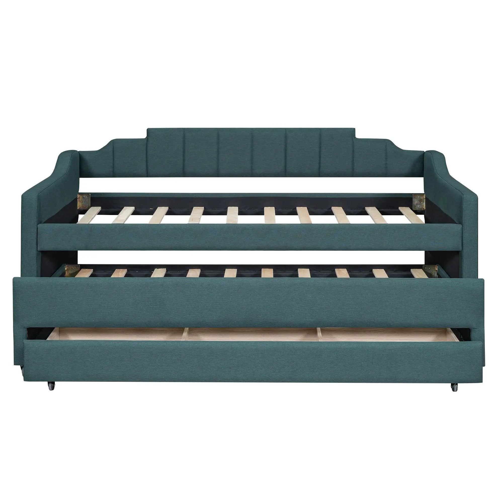 Upholstered Simple Design Daybed With Trundle And 3 Drawers by Unique Piece Furniture